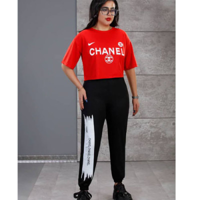 ست کراپ شلوار زنانه مدل  CHNEL کدG2353