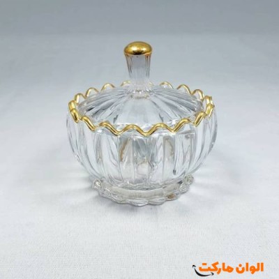 قندان شیشه ای جنوا کدH063 تک و عمده