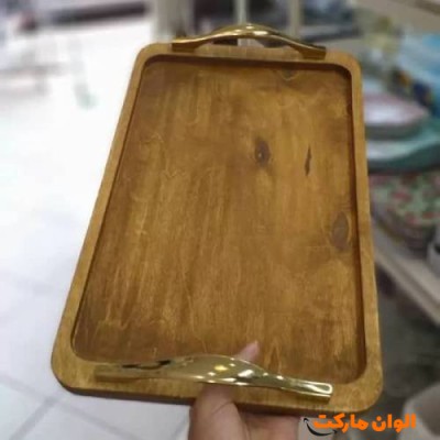 سینی چوبی مستطیل کد H068 تک و عمده