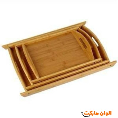 سینی  بامبو 3 تیکه کد H075  تک و عمده