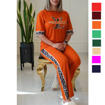 ست تیشرت شلوار زنانه مدل ال وی LV کد G2418