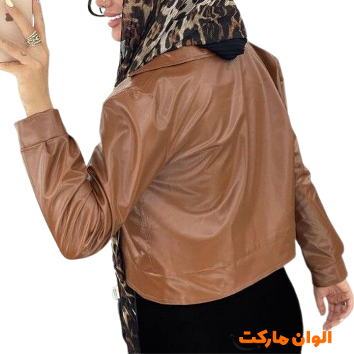 قیمت-کت-چرم-زنانه-نیم-تنه-مدل-مارال-تولیدی-h082