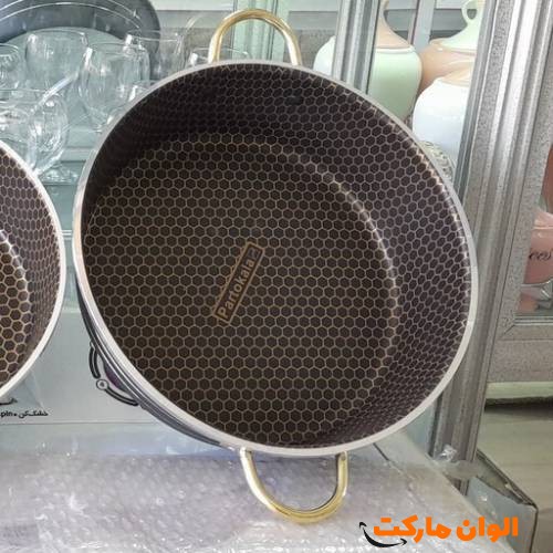 Pot set-7-cloth-metal-handle-honeycomb-bottom-code-m662