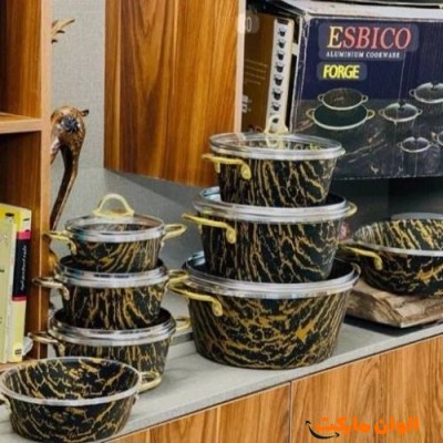 سرویس ۱۴ پارچ ماربل گلدونی برند(اسبیکو)کد M665 تک و عمده