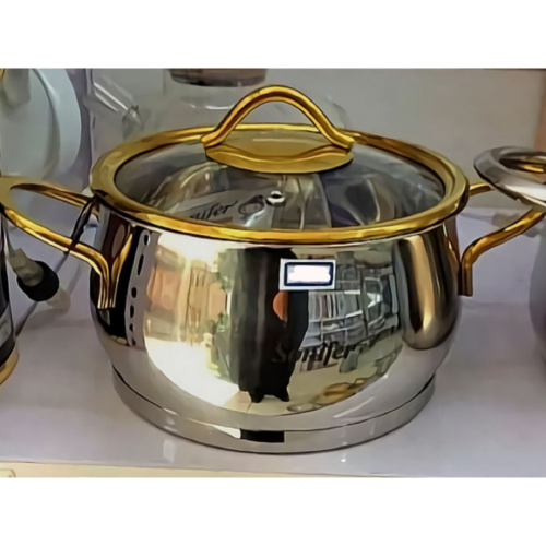 خرید قابلمه سونیفر  درب و دسته ها طلایی تک و عمده کدZ459