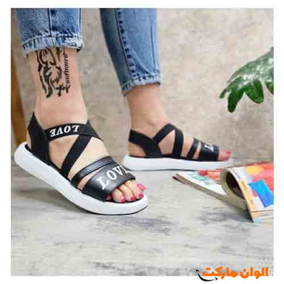 خرید صندل زنانه مدل لاو LOVE کد G2850 مدل جدید عمده و تک