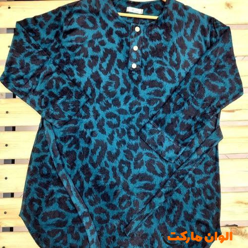 قیمت-پخش-تولیدی-تونیک-زنانه-یقه-وی-دکمه-مخمل-کد-h129