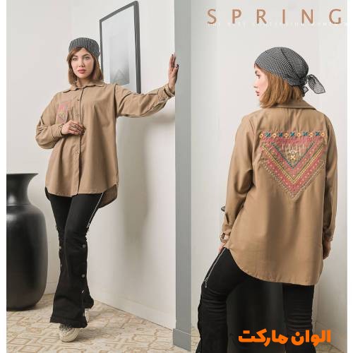 Buy-women's-linen-embroidered-coat-code-m896