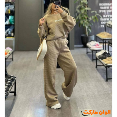 ست بلوز و شلوار زنانه فتیله ای کد M911
