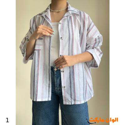 شومیززنانه لنین راه راه  کد M933 تک و عمده