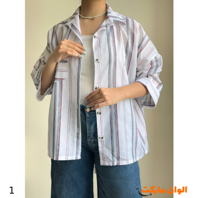 شومیززنانه لنین راه راه  کد M933 تک و عمده