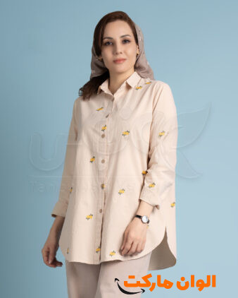 خرید-شومیز-زنانه-مدل-آفتابگردان-کد-m935