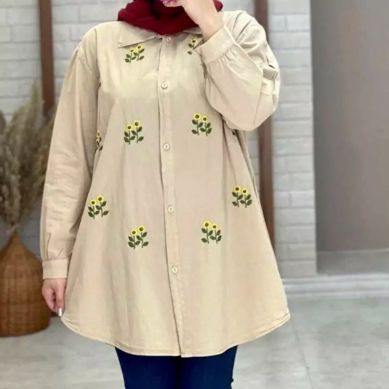 خرید-شومیز-زنانه-مدل-آفتابگردان-کد-m935