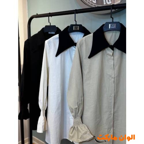شومیز زنانه مدل یقه دوبل  کد M935