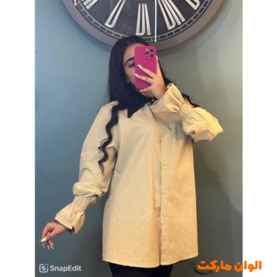 شومیز زنانه مدل یقه دوبل  کد M935