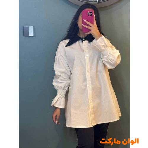 شومیز زنانه مدل یقه دوبل  کد M935
