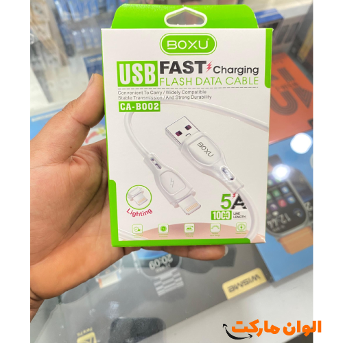 Boxu Type-C charging cable, Fast Charge model, with data transfer and fast charging capabilities, code S076, single and wholesale