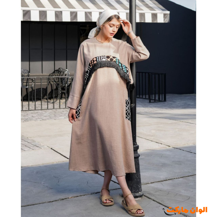 مانتو-زنانه-دوتکه-ریش-ریش-کد-m952
