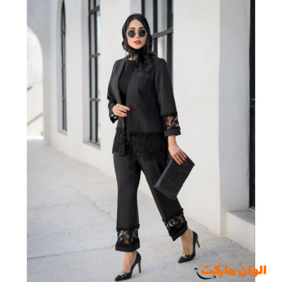 کت و شلوار زنانه مازراتی گیپور کد M960