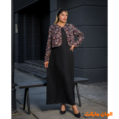 کت و سارافون زنانه مخمل هندی کد M962