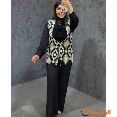 ست شومیز و ژیله زنانه کد M968