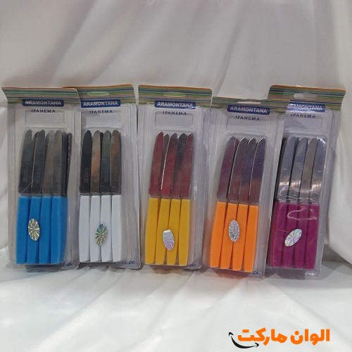چاقو برزیلی ارامونتانا بسته 12 عددی کد M999 تک و عمده 