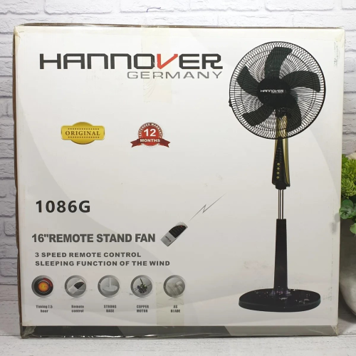 پخش پنکه ایستاده hannover مدل 1086G تک و عمده کد Z832