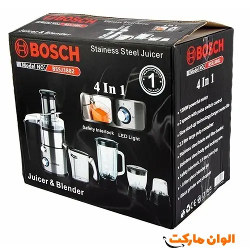 آبمیوه‌ گیر مارک‌‌بوش‌ BSS-3882  مدل 4 کاره‌ کد L026