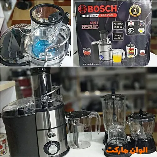 آبمیوه‌ گیر مارک‌‌بوش‌ BSS-3882  مدل 4 کاره‌ کد L026