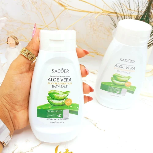 خرید نمک حمام بدن آلوئه ورا 98 درصد سادور تک و عمدهAB784
