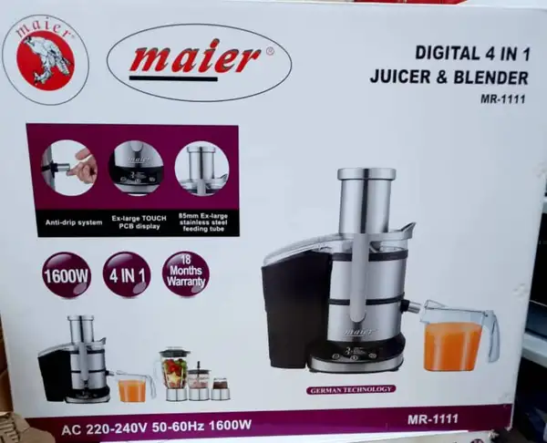 آبمیوه گیری 4کاره مایر مدل MR-1111  تک و عمده کد M1068