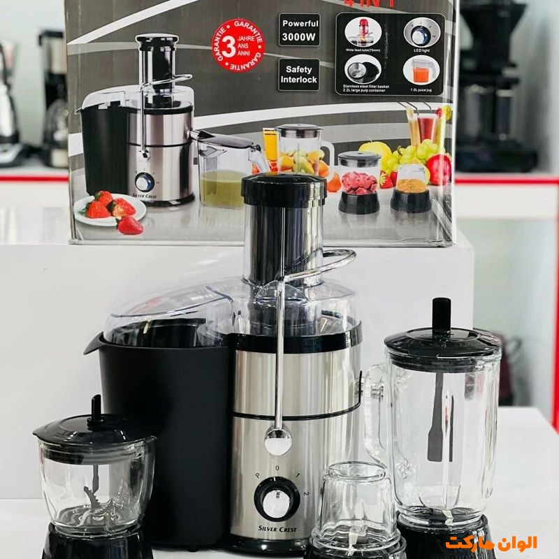 پخش آبمیوه گیر 4 کاره سیلور کرست AB-0003