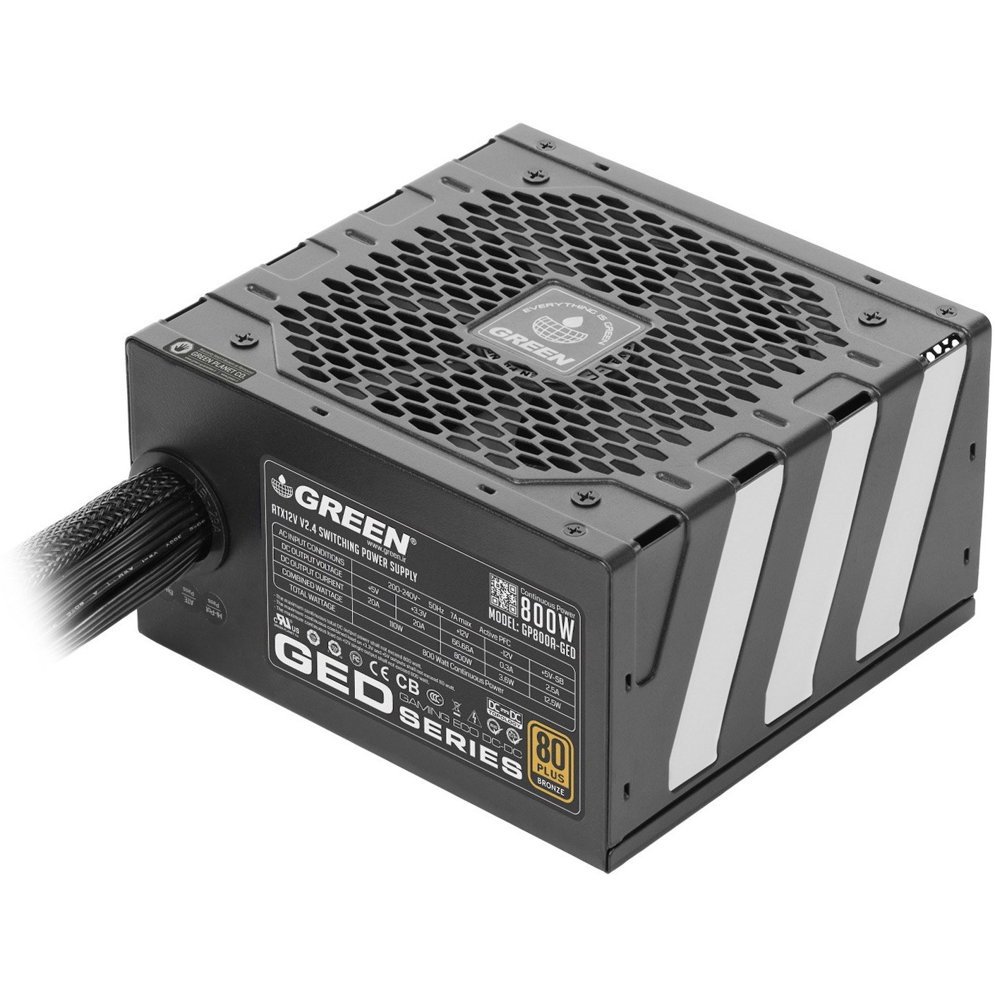 منبع تغذیه کامپیوتر گرین مدل GP800A-GED  کد dj