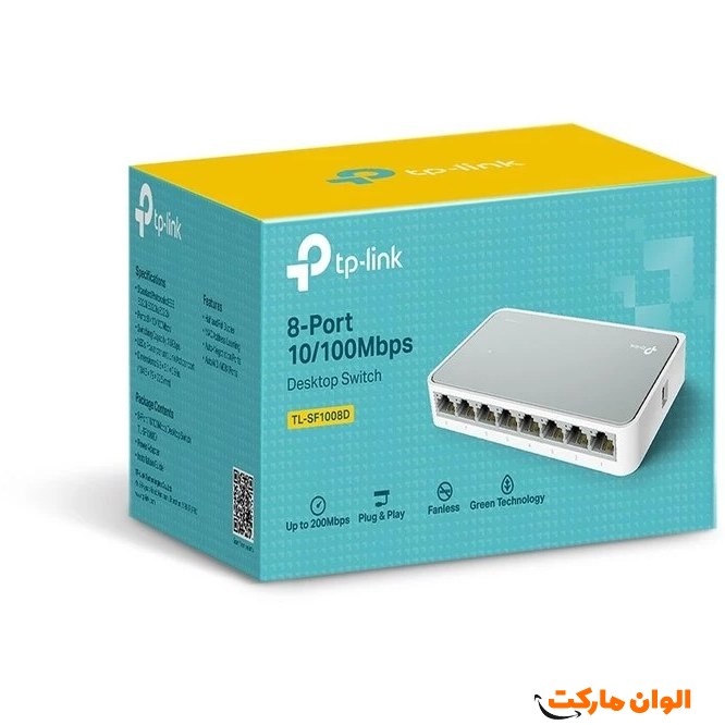 سوییچ 8 پورت تی پی-لینک مدل TL-SF1008D Ver 12.0 کد dj003