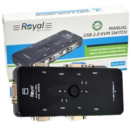 سوییچ KVM 4 پورت رویال (Royal)  کد t192