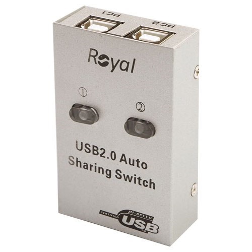 سوئیچ دیتا 2 پورت اتوماتیک رویال کد t196
