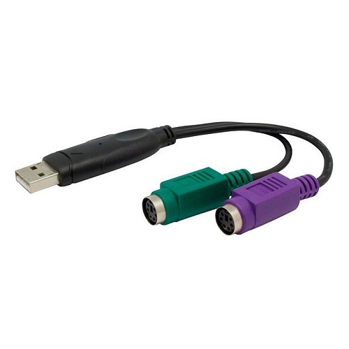 مبدل USB به PS/2 (برای کیبورد و ماوس)  کد t207
