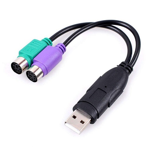 مبدل USB به PS/2 (برای کیبورد و ماوس)  کد t207