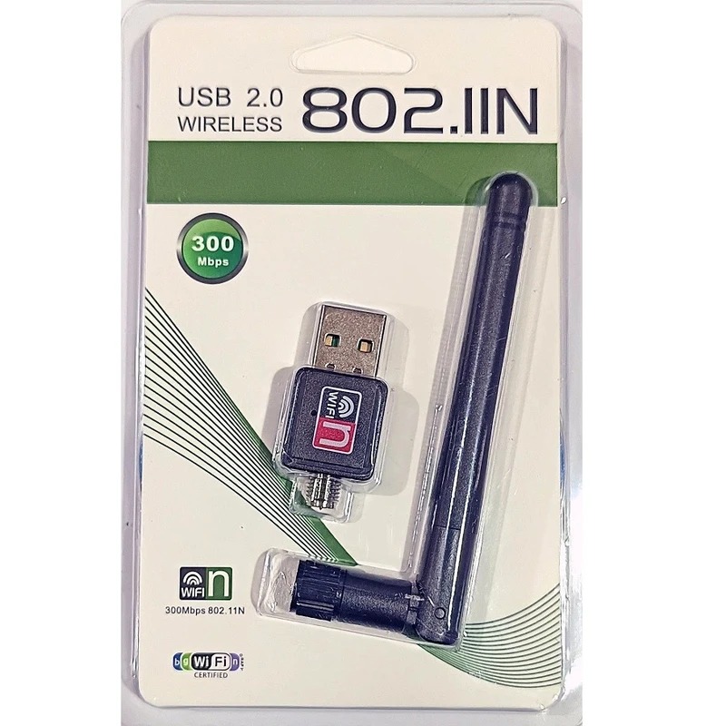 کارت شبکه USB بی سیم مدل 300Mbps  کد dj014