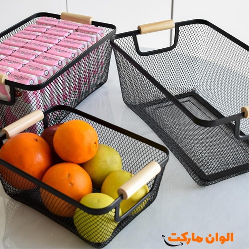 خرید-سبد-فلزی-دو-دسته-چوب-ایکیا-سایز-کوچک-کد-g-3304-و-قیمت-و-لیست-