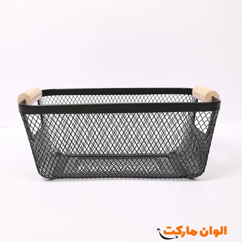 خرید-سبد-فلزی-دو-دسته-چوب-ایکیا-سایز-کوچک-کد-g-3304-و-قیمت-و-لیست-