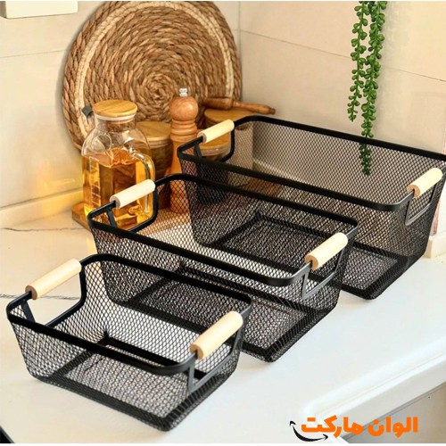 خرید-سبد-فلزی-دو-دسته-چوب-ایکیا-سایز-کوچک-کد-g-3304-و-قیمت-و-لیست-