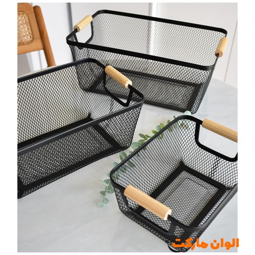 خرید-سبد-فلزی-دو-دسته-چوب-ایکیا-سایز-کوچک-کد-g-3304-و-قیمت-و-لیست-