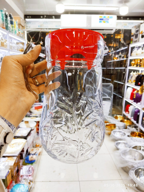 پارچ و لیوان طرح فرچیا نوری تازه کد G3342 تک و عمده 