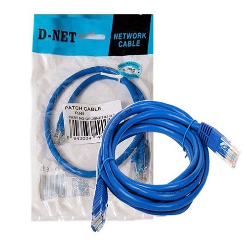 پخش کابل شبکه Cat6 دی نت به طول 1 متر کد t247 عمده
