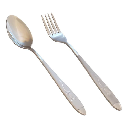 قاشق و چنگال گل میخک کدG3346 تک و عمده