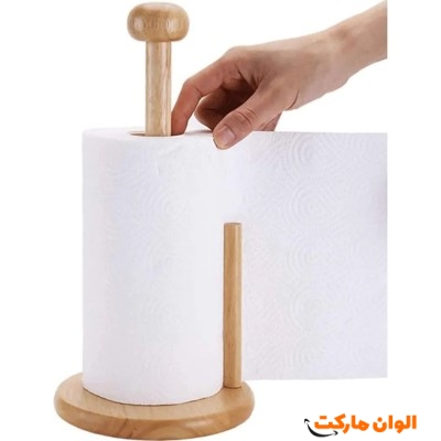 جای دستمال رولی چوبی کد M1178