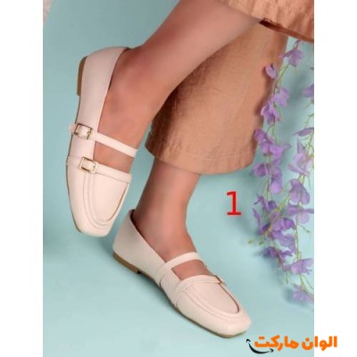 کفش زنانه مدل جدید دو یراق تک و عمده کد Ab 106