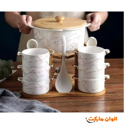 سرویس سوپ خوری 16 پارچه کد M1214 سرویس سوپ خوری 16 پارچه کد M1214