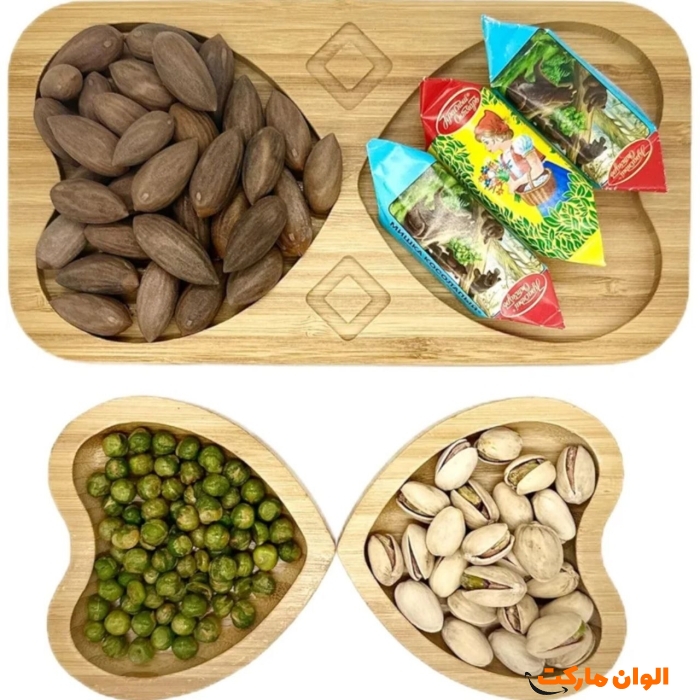 ظرف-سرو-دو-خانه-قلبی-کد-m1222